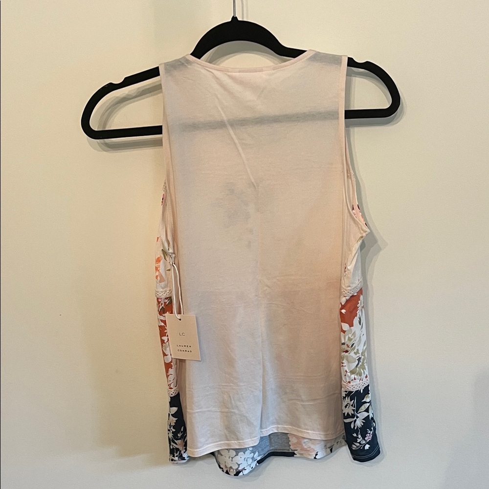 LC Lauren Conrad Multicolor Floral Tank Top - Picture 3 of 5